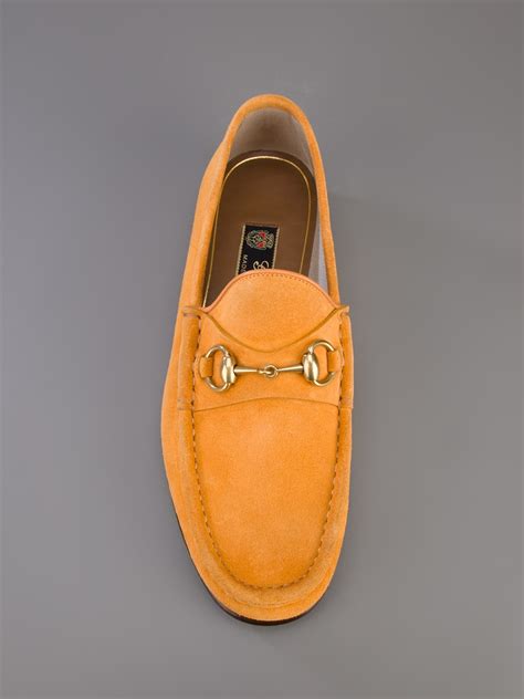 gucci orange suede shoes|authentic orange Gucci shoes.